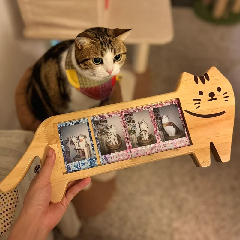 Bamboo Photo Frame - 나무 소재의 동물 모양 사진 액자,