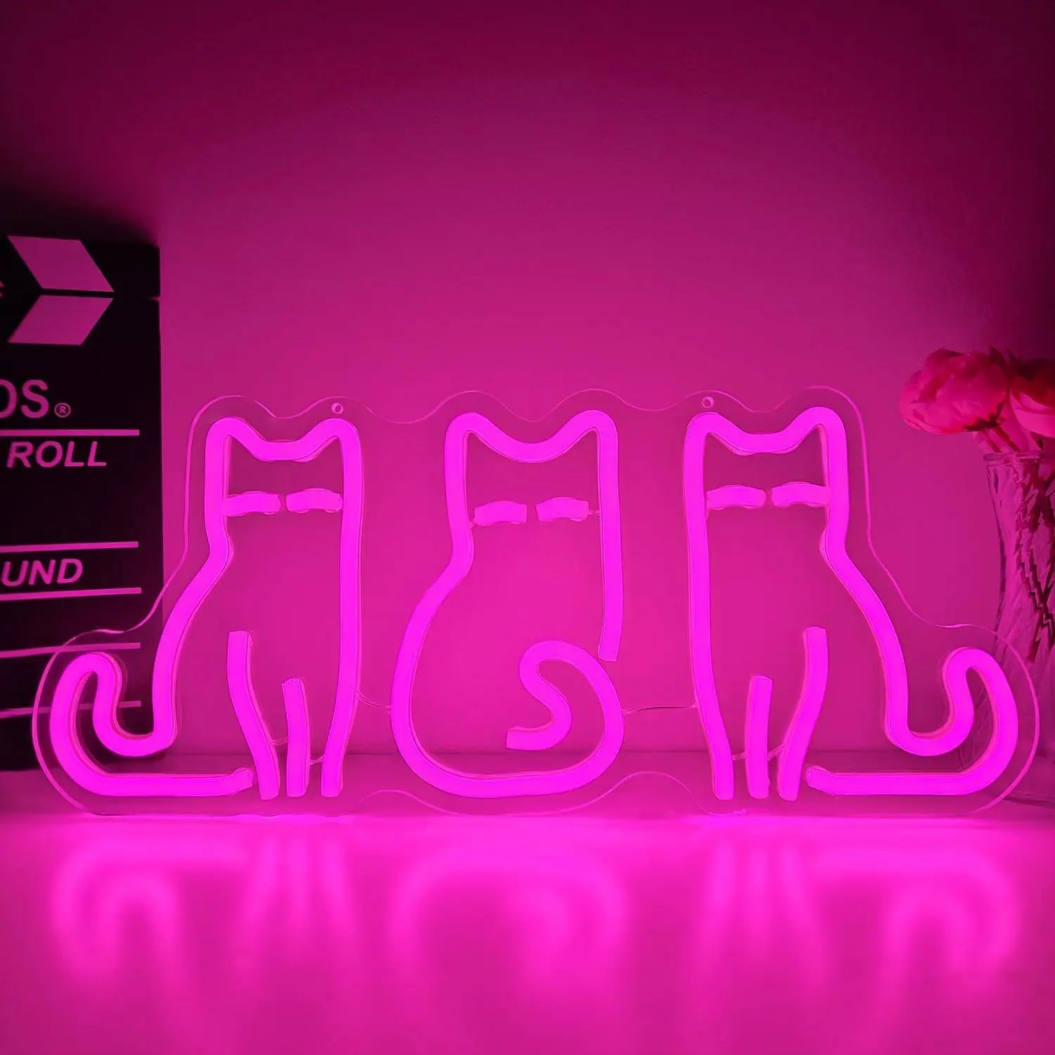 Home Decor Theme - 고양이 모양의 네온사인, USB LED 네온