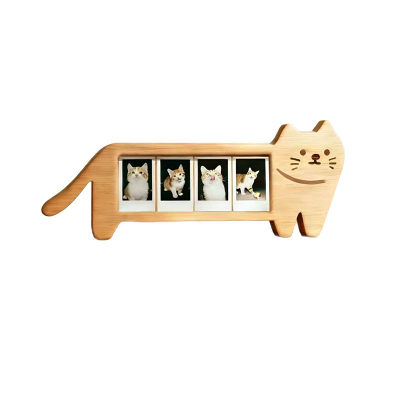나무 소재의 동물 모양 사진 액자, 여러 장의 사진을  - Bamboo Photo Frame 리뷰 및 가격