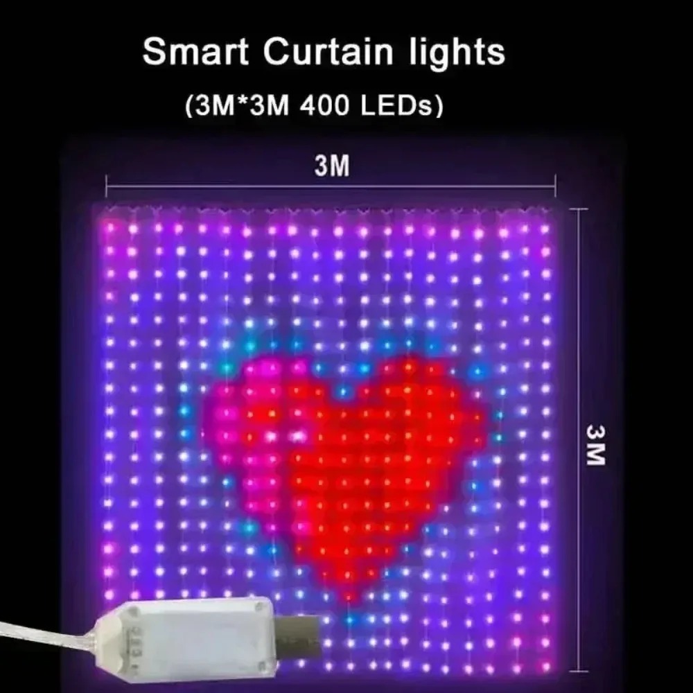 LED 픽셀 커튼 조명, 블루투스 앱으로 제어 가능,  - Home Decor Free App 리뷰 및 가격