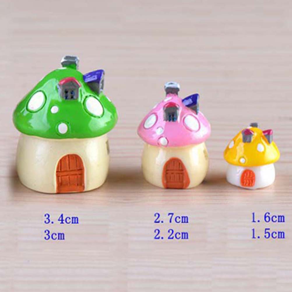 3가지 크기  버섯 집 수지 요정 정원 공예 미니어처 - Home Decor Za 리뷰 및 가격
