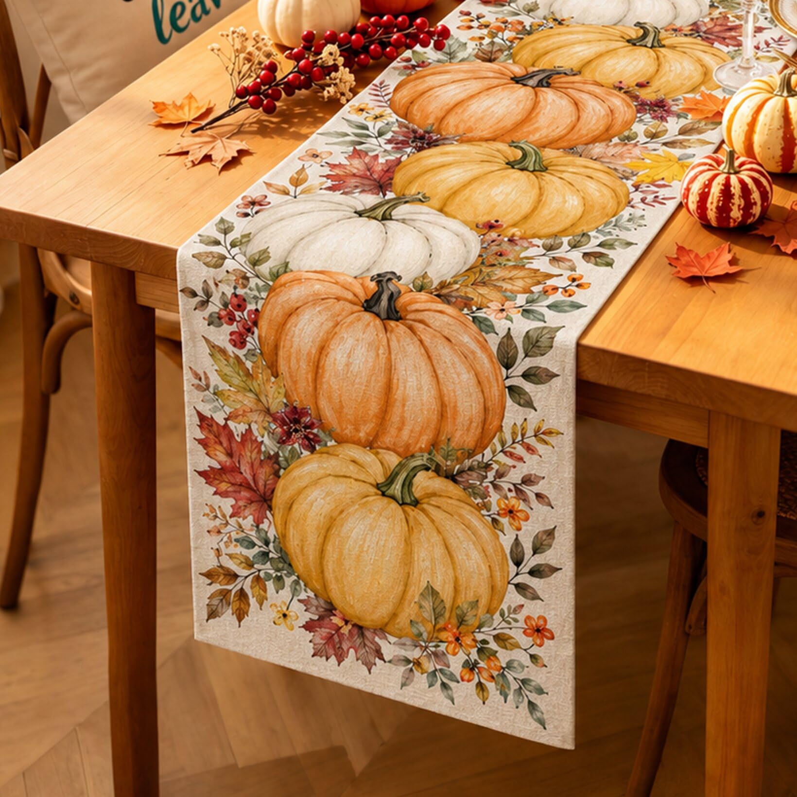 할로윈 테이블 러너 빈티지 고딕 레이븐 크로우 플로럴  - Linen Table Runner 리뷰 및 가격