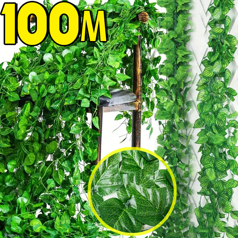 100/2M 인공 녹색 아이비 포도 나무 갈 랜드 가짜 - Rattan Plant Basket 리뷰 및 가격