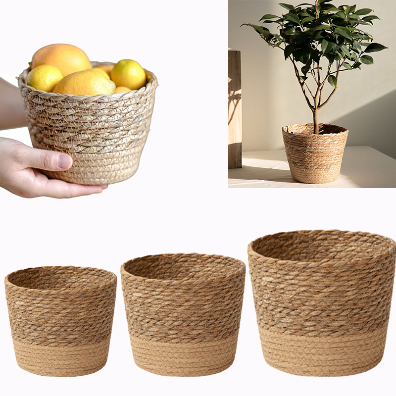 다목적 직조 보관 바구니, 선물용 소박한 장식용 꽃 화 - Rattan Plant Basket 리뷰 및 가격