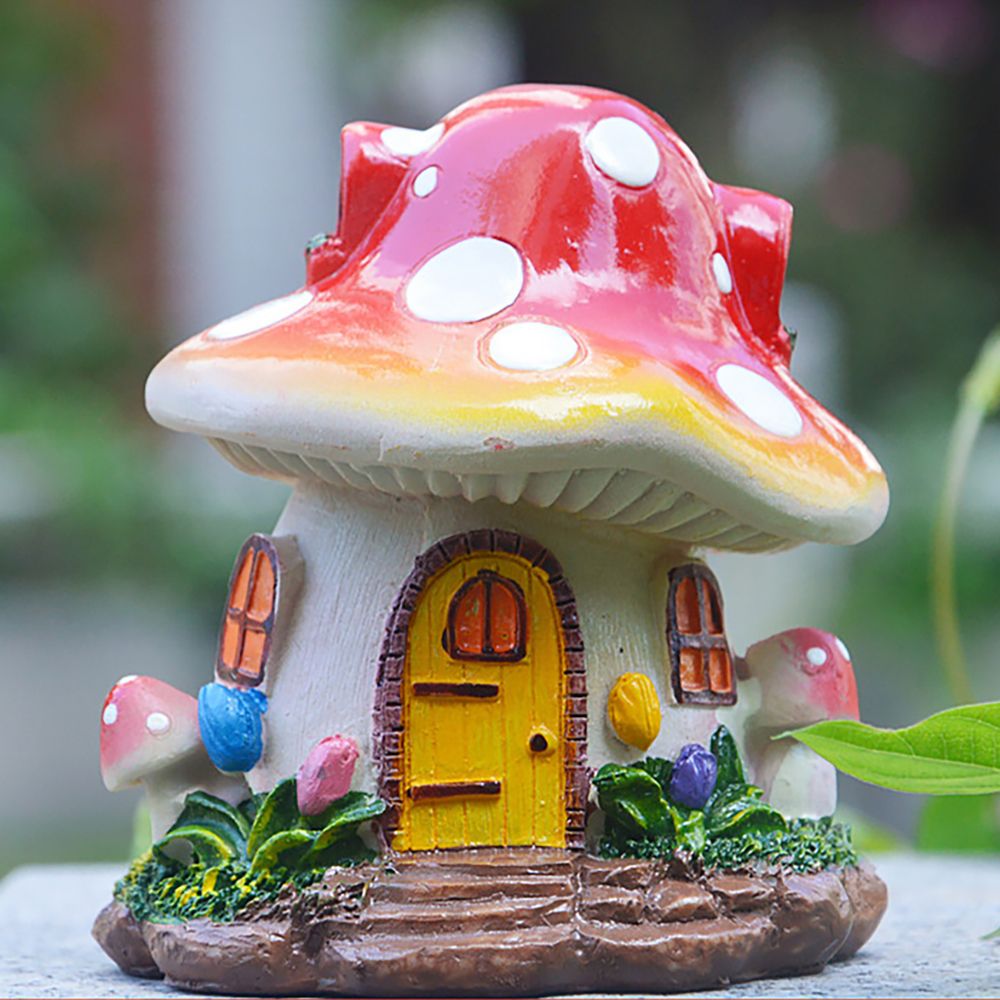 미니어처 버섯 집 수지 요정 정원 공예 장식, 마이크로 - Home Decor Za 리뷰 및 가격