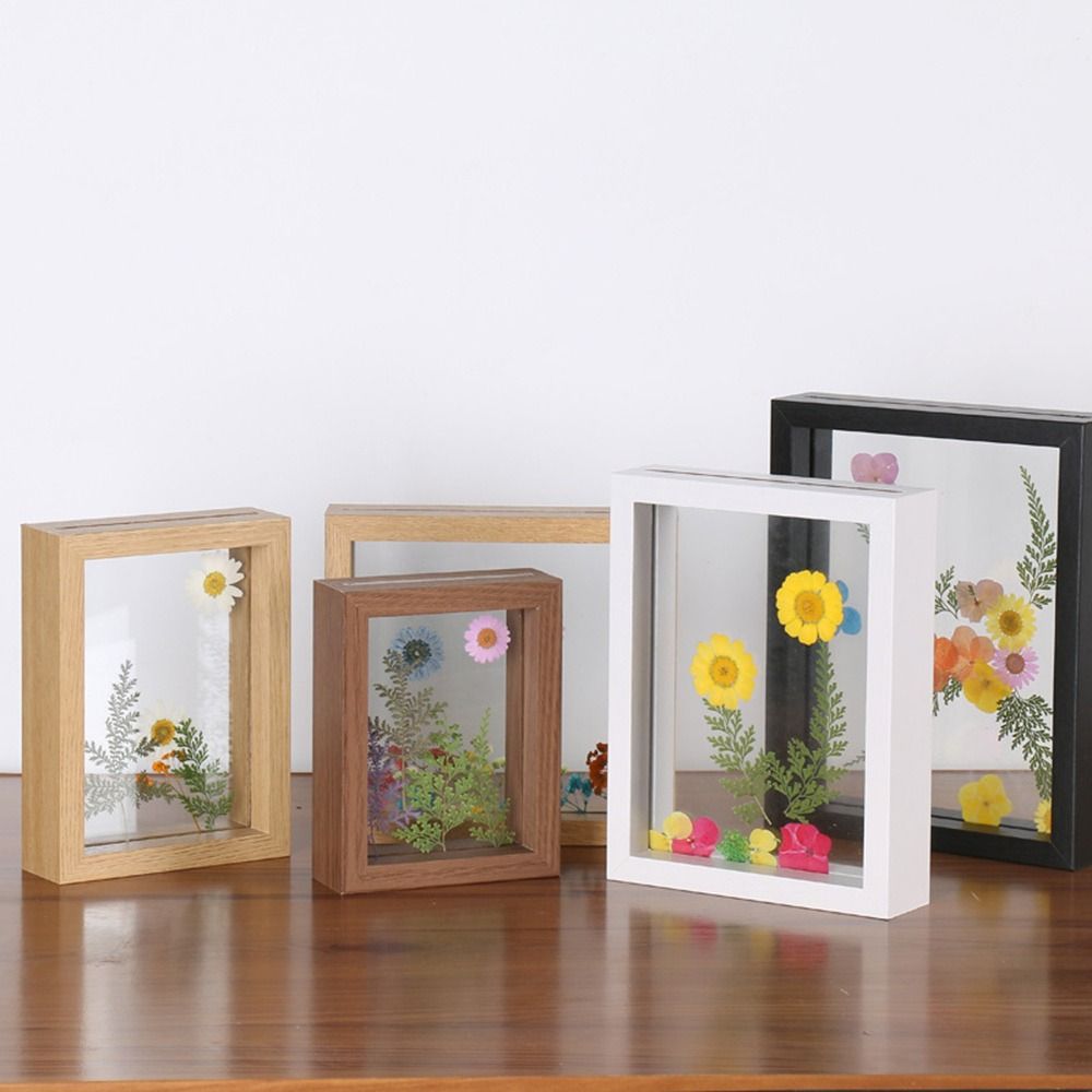 나무 유리 잎 표본 프레임 투명 양면 사진 디스플레이  - Bamboo Photo Frame 리뷰 및 가격