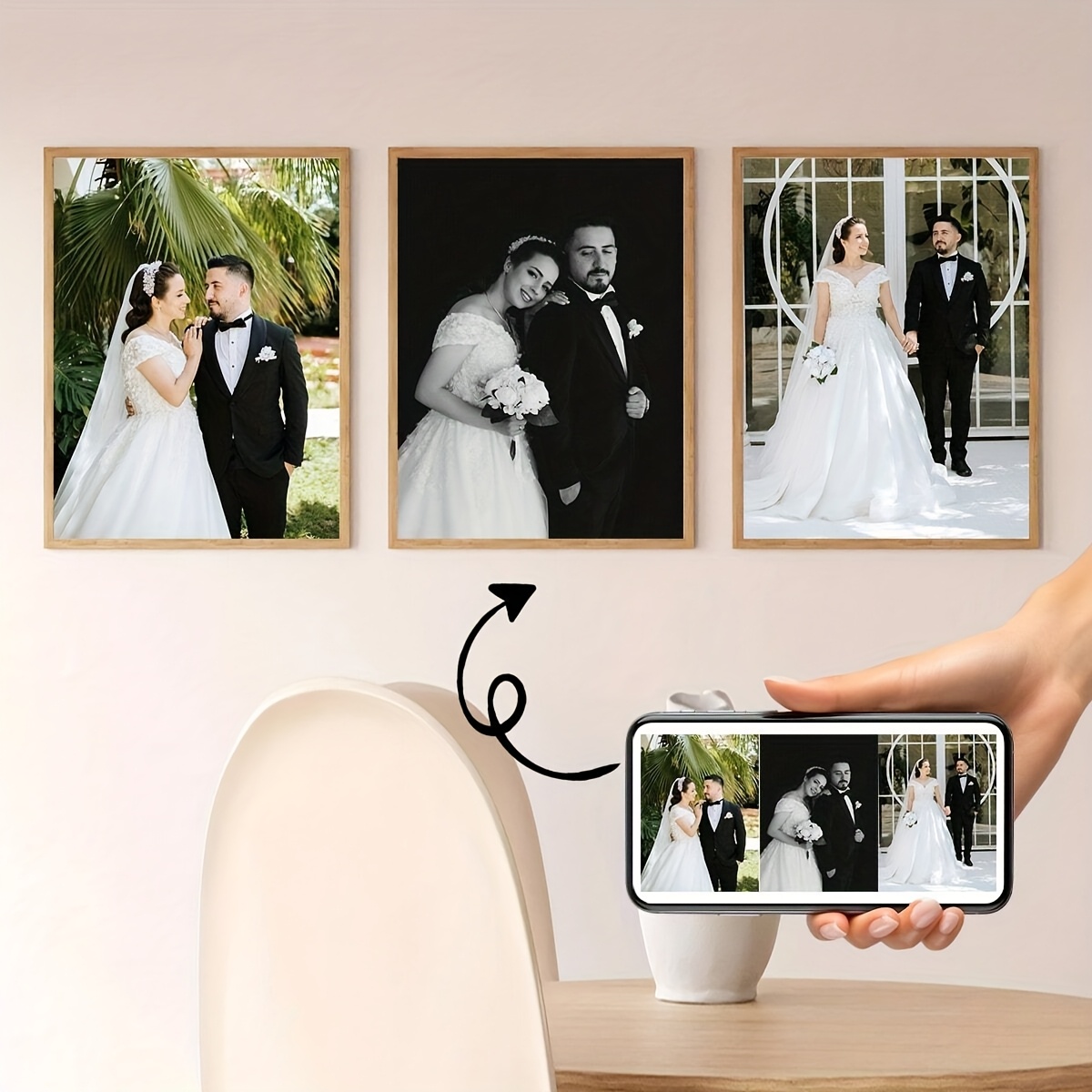 3개 세트 맞춤형 사각 캔버스 포스터 개인화된 커플 가 - Home Decor Theme 리뷰 및 가격