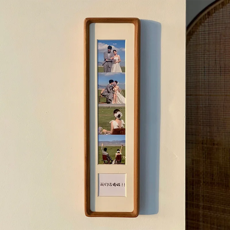 튼튼한 원목 소재의 긴 형태 사진 액자, 창의적인 디자 - Bamboo Photo Frame 리뷰 및 가격